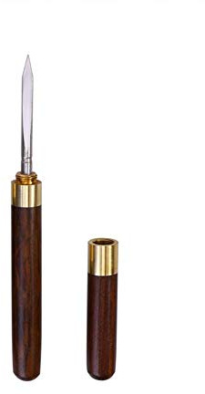 CULER 1PC Durable EIS Nadel Auswahl mit Holzgriff Edelstahl Eispickel für Home Bar Zubehör (zufällige Farbe)