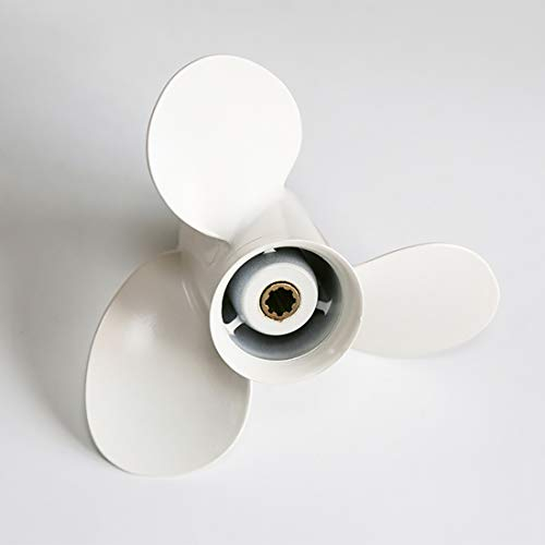 Flish Propeller 9 1/4 x 9 OEM Aluminium Außenbord-Propeller für Yamaha-Motoren 9.9–15 PS, Ref Nr. 683–45945-00-EL, 8 Zähne Spline, RH