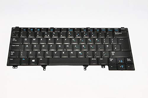 Dell Latitude E6440 UK QWERTY Non-Backlit Keyboard YW6W9 (Renewed)