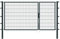 Alberts 647025 Doppeltor Flexo mit Zubehör | verschiedene Breiten und Höhen | anthrazit | Breite 100 + 200 cm | Höhe 160 cm