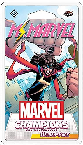 Fantasy Flight Games, Marvel Champions: LCG – Ms. Marvel, Helden-Erweiterung, Expertenspiel, Kartenspiel, 1-4 Spieler, Ab 14+ Jahren, 60+ Minuten, Deutsch, Mehrfarbig, Bunt