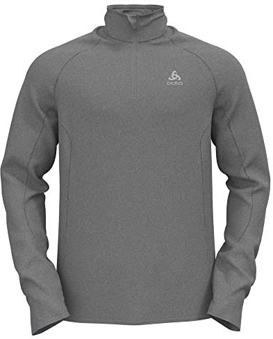 Odlo Herren Langarm Shirt mit Reißverschluss BERRA LIGHT, grey melange, M