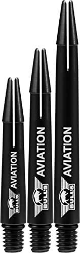 Bull's Aviation Black - Dart Shafts Medium
