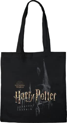 Harry Potter Tote Bag, Hogwarts, Referenz: BWHAPOMBB011, Schwarz, 38 x 42 cm