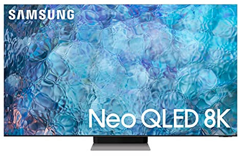 Samsung QE65QN900AT Smart TV 65 Neo QLED 8K, Ultra HD, Processore Neo Quantum 8K HDMI 2.1, Wi-Fi, Infinity Screen, Stainless Steel, 2021, Alexa, Google Assistant (Ricondizionato)