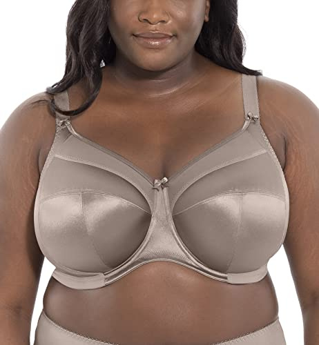 Goddess Women's Keira Underwire Banded Bra Full Coverage, Opaque, Pebble, 40I US