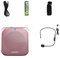 WANWEN Megaphon Bullhorn Tragbarer Mini-Audio-Sprachverstärker Megaphon-Booster mit kabelgebundenem Mikrofon Lautsprecher MP3-Lehrer-Sprachverstärker (Color : Pink, Size : XS) Little Surprise
