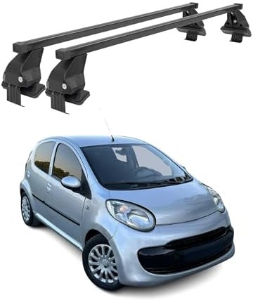 Menabo Querträger kompatibel mit Citroen C1 2005-2024 Schwarz