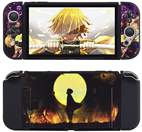 DLseego Custodia Compatibile con Switch OLED, Custodia Protettiva in TPU Morbida Agganciabile, Accessori Assorbimento degli Urti e AntiGraffio