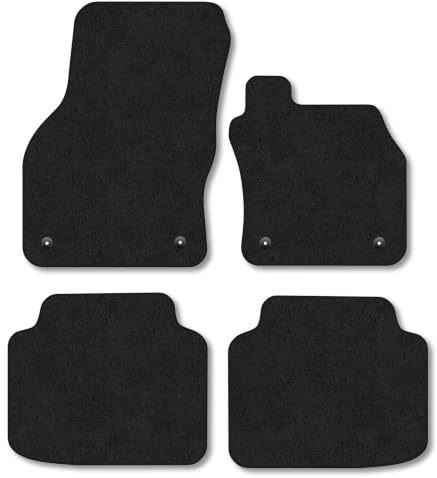 Skoda Superb (2015-2024) Carpet Car Mats | Black Edge Trim Tailored Fit Floor Mats Full Coverage Protection Accessories Easy Clean Anti Slip Made in the UK