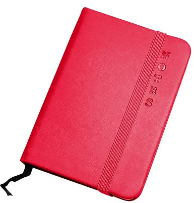 Mini Agenda Diario Formato A7 Pocket 10,5x7,5 cm - Copertina Morbida 160 Pagine (80 Fogli) – Agendina da Borsa Verticale, a Righe, Carta Naturale (A701RO)