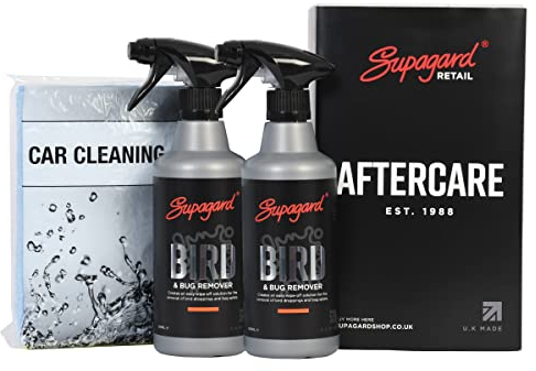 Supagard Vogelkot und Insektenentferner – Auto-Vogelkotentferner – effektive Lösung für Vogelkot und Insektenrückstände – 2 x 500 ml Flaschen – schützen Sie Ihren Lack