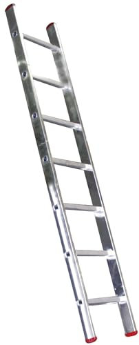 Briconess.com Scala da appoggio salita in alluminio anodizzato Step Up - 9 gradini - 2.42 mt