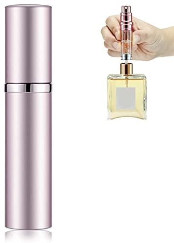 Colexy 5ML Parfümzerstäuber Nachfüllbar, Parfum Zerstäuber Leer, Leer Reise Parfüm Zerstäuber Mini Portable Sprühflasche, Parfüm Behälter, Taschenzerstäuber Parfüm Flaschen (Rosa)