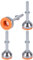 Tycoonest Lot de 4 pieds de nivellement réglables en acier au carbone M10 x 80 pour meubles, tables, armoires, établis