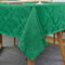 SASTYBALE Rechteckige Jacquard-Tischdecke, Damast-Tischdecke, auslaufsicher, knitterfrei, weiches Polyester, längliche Tischdecke für Küche, Abendessen, Partys (Dunkelgrün, 60 x 102 cm)