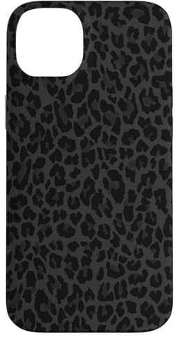 iPhone 14 Plus Black And White Cheetah Leopard Print Phone Case Cute Animal Case