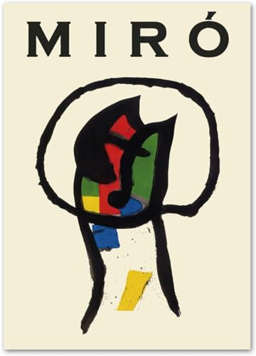 Berühmte Joan Miro Ausstellungsplakate Kreativität Wandkunst Joan Miro Leinwandmalerei Joan Miro Drucke Joan Miro Bilder Wohnkultur 50x70cm Kein Rahmen