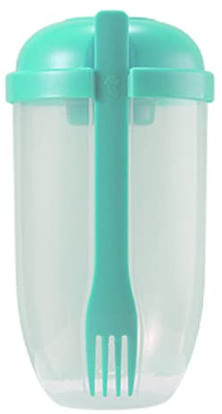 Salatbecher Tragbarer Salatbecher Mit Gabel Obstbecher Gemüsesalatbecher Behälter 4 Farben Zur Auswahl Für Arbeit Reisen Picknick Salatbecher Shaker