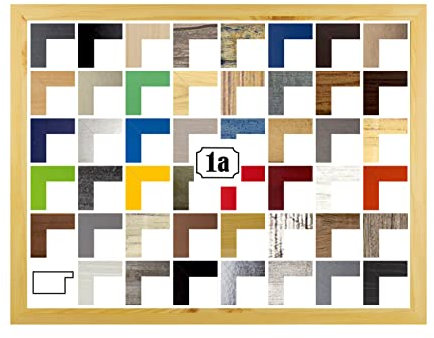 Multicolore Bilderrahmen Posterrahmen Puzzlerahmen 33x47 cm Kiefer Dekor 47x33 cm mit weisser Rückwand und klarem Acrylglas