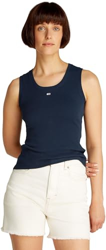 Tommy Jeans Damen Tank Top Essential Rib Slim Fit