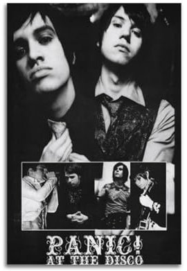 Panic at The Disco Poster, Musikposter, Promi-Poster, Sportposter, Fernseher, Filmstar-Poster, Wohnzimmer-Dekoration, Schlafzimmer, Zuhause, Ölgemälde, Leinwand, Gemälde, Dekoration, Geschenk, 40 x 60