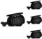Selbstklebende Lenkrollen, 360° schwenkbare Lenkrollen für Möbel, Mini Universalrad mit Bremse für kleine Küchengeräte, Mülleimer, Aufbewahrungsbox (Schwarz, Schwarze Lenkrolle, 4 PCS)