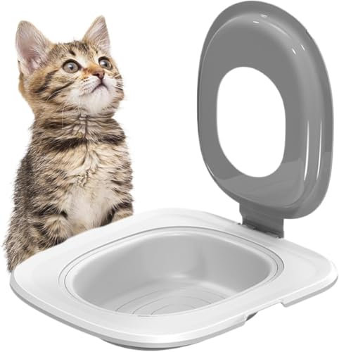 Kit d'apprentissage de la propreté pour chat, système d'apprentissage de la propreté pour chat,Entraîneur de nettoyage des toilettes pour chats , toilette chat,litiere toilette chat wc,siège de toilet