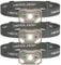 Stirnlampe LED Wiederaufladbar 3er Pack Superhell 1200 Lumen USB-C Schnellladung, IPX4 Wasserdicht, Rotlicht/Weißlicht, 45° Neigungsregelung für Camping, Angeln, Joggen, Nachtarbeit