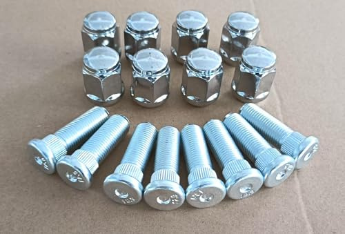 WANTONE RACING Front Rear Wheel Studs 90114-12005-00 & Lug Nuts Replacement for 2014-2024 YAMAHA VIKING 700 & VI UTV Wolverine X2 X4 850 1000 RMAX YXZ YXZ1000 1000R