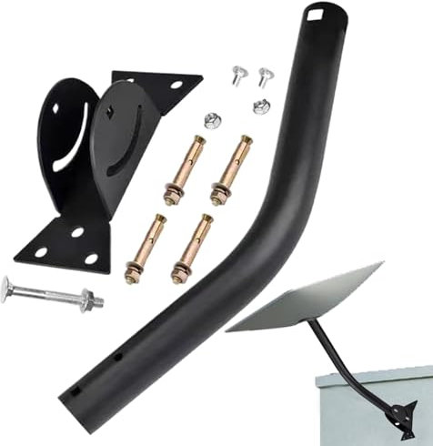 Antenna Mast Mount, Antenna Mast Mount for Roofs, Stainless Steel Roof Aerial Repair Stand, Satellite TV Shell Mounts for Wall, Roof or Roof Mounting for Televisions, Signal Amplifiers, Ante