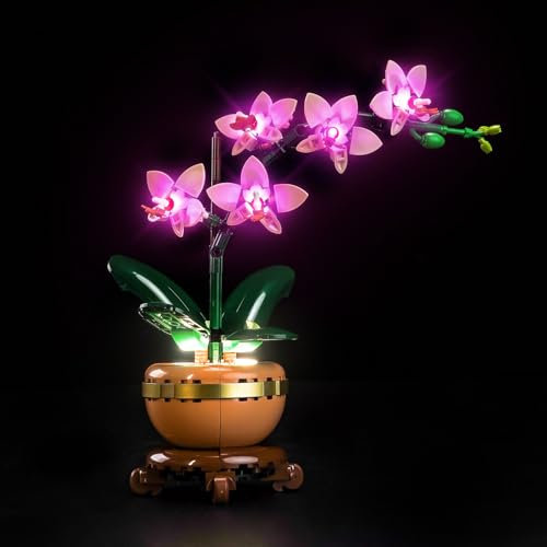 Licht Set Kompatibel mit Lego 10343 Mini Orchidee (Kein LEGO-Modell), Beleuchtung Set Compatible with Lego Mini Orchid 10343 Botanical Collection | Lego Model nicht enthalten |