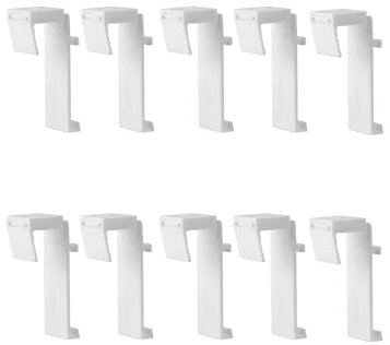 iYueMps 10pcs No Drilling Roller Blind Bracket Roller Blind Fittings Clamp Holder Sash Door Holder for Most Roller Blinds,Double Roller Blinds Hanging