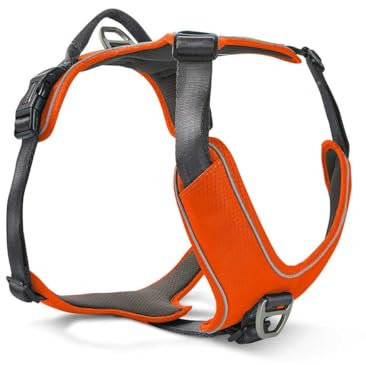 WOLTERS Geschirr Active Pro Comfort, Größe:80-95 cm, Farbe:rot orange/anthrazit