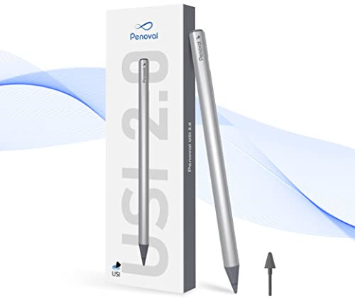 eiP USI2.0 Pro Stylus Pen for Chromebook, 4096 Pressure, Palm Rejection, Magnetic, Supports App Shortcuts, for Lenovo, ASUS, HP Chrome Devices, Google Pixel Tablet & Amazon Fire Max 11