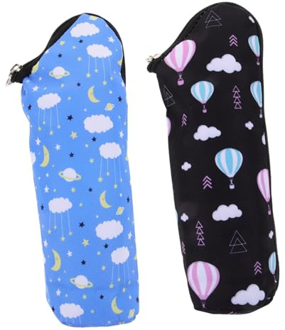 EPIGEIST 2 Stück Isolierte Babyflaschentasche Mittelgroß Thermotasche für Babyflaschen Wärmend und Kühlend Maschinenwaschbar Praktisch für Unterwegs und Outdoor Passend für Babyflaschen