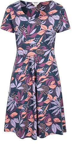 Mountain Warehouse Orchid Patterned Womens UV Dress - UPF40 Beach Dress, Lightweight Ladies Dress, Pockets, Durable Day Dress - for Spring Summer, Travelling, Poolside Purple Women's Size 10