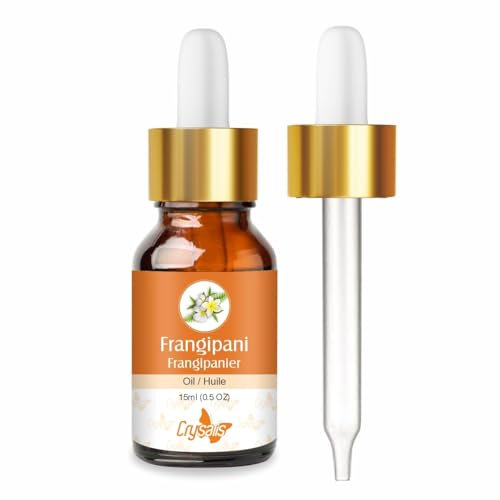 Crysalis Frangipani Oil (Plumeria) Oil |100% Pure & Natural Undiluted Essential Oil Organic Standard| Perfect for Massage Oil, |Aromatherapy Oil| 15ml with Dropper
