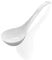 Kslong Louche à soupe en céramique blanche pure – Grande louche, couverts en porcelaine profonde, cuillère à soupe asiatique 23,9 x 7,6 cm pour usage domestique