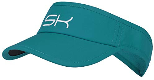 Sportkind Tennis, Running, Golf Sonnen Visor, Petrol grün