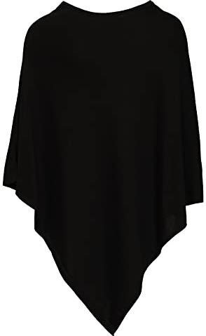 Zwillingsherz Poncho mit Kaschmir - Hochwertiges Cape für Damen - XXL Umhängetuch und Tunika mit Ärmel - Strick-Pullover - Sweatshirt - Stola für Sommer und Winter von Cashmere Dreams SWR