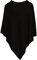 Zwillingsherz Poncho mit Kaschmir - Hochwertiges Cape für Damen - XXL Umhängetuch und Tunika mit Ärmel - Strick-Pullover - Sweatshirt - Stola für Sommer und Winter von Cashmere Dreams SWR
