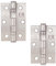 Excel XL963 Pair of 3 Grade 7 Door Hinges, Satin Chrome