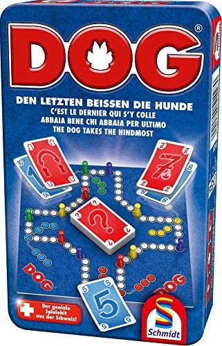 Schmidt Spiele 51428 Dog, Bring Mich mit Spiel in der Metalldose, bunt
