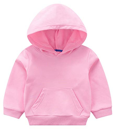 Taigood Ragazzini Bambini E Bambine Incappucciato Cappotto Cappuccio Felpa Hoodie Vestiti dei Bambini per 1-7 Anni Rosa 100 cm / 2-3 Anni