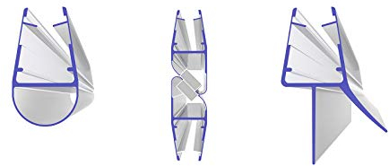 Pendeltür + 8852 + 8864 Duschdichtung Komplettset Ersatzdichtung Wasserabweiser Duschprofil