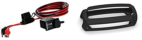 CTEK M8 Comfort Indikator Panel Direct Connector mit Status Lichter, 3,3 m & Protect Bumper: Rutschfester Gummischutz für Ihr CTEK Batterieladegerät - Perfekter Schutz für Ihr Fahrzeug und Ladegerät