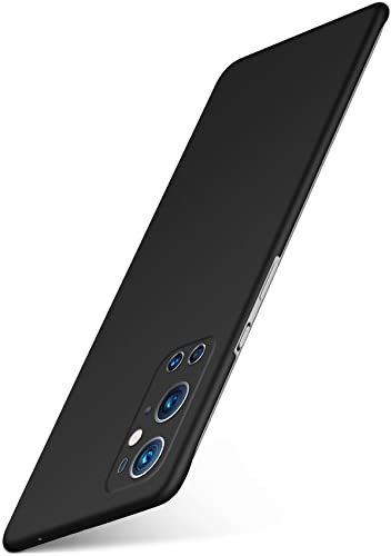 moex Alpha Case für OnePlus 9 Pro Hülle Ultra Dünn, Schutzhülle mit erhöhtem Kameraschutz, Slim Cover Hardcase Backcover, Dünnste Handyhülle Minimalistisch, Matt Schwarz