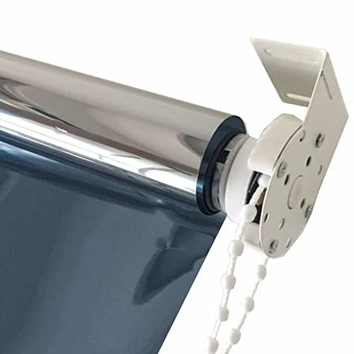 Tende a Rullo Tapparella Privacy A Senso Unico a Rullo per Finestra Con Ganci, di Grandi Dimensioni Controllo del Calore con Blocco UV a Specchio, per L'ufficio a Casa, Larghezza 70/90/110/130 Cm(100x