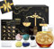 Aovila Waage Geschenke für Frauen Waage Teelichthalter Kerzenständer Kristalle Geburtssteine Geschenkbox Set Sternzeichen Astrologie Geschenke Geburtstagsgeschenke für Frauen Mama Beste Freunde